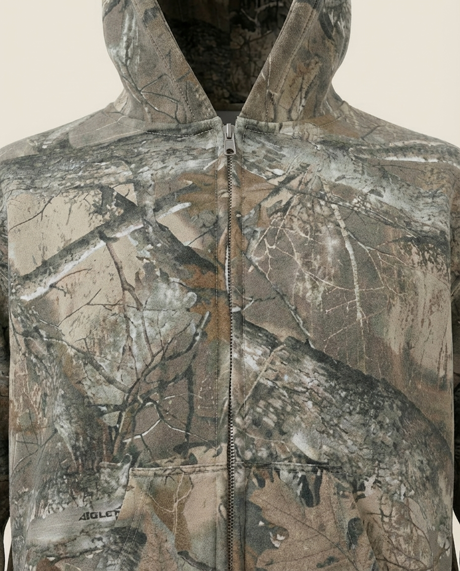 SWEATS® Camo Zip-up Hoodie