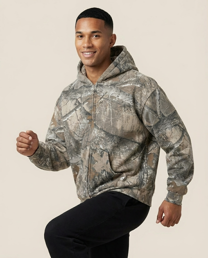 SWEATS® Camo Zip-up Hoodie