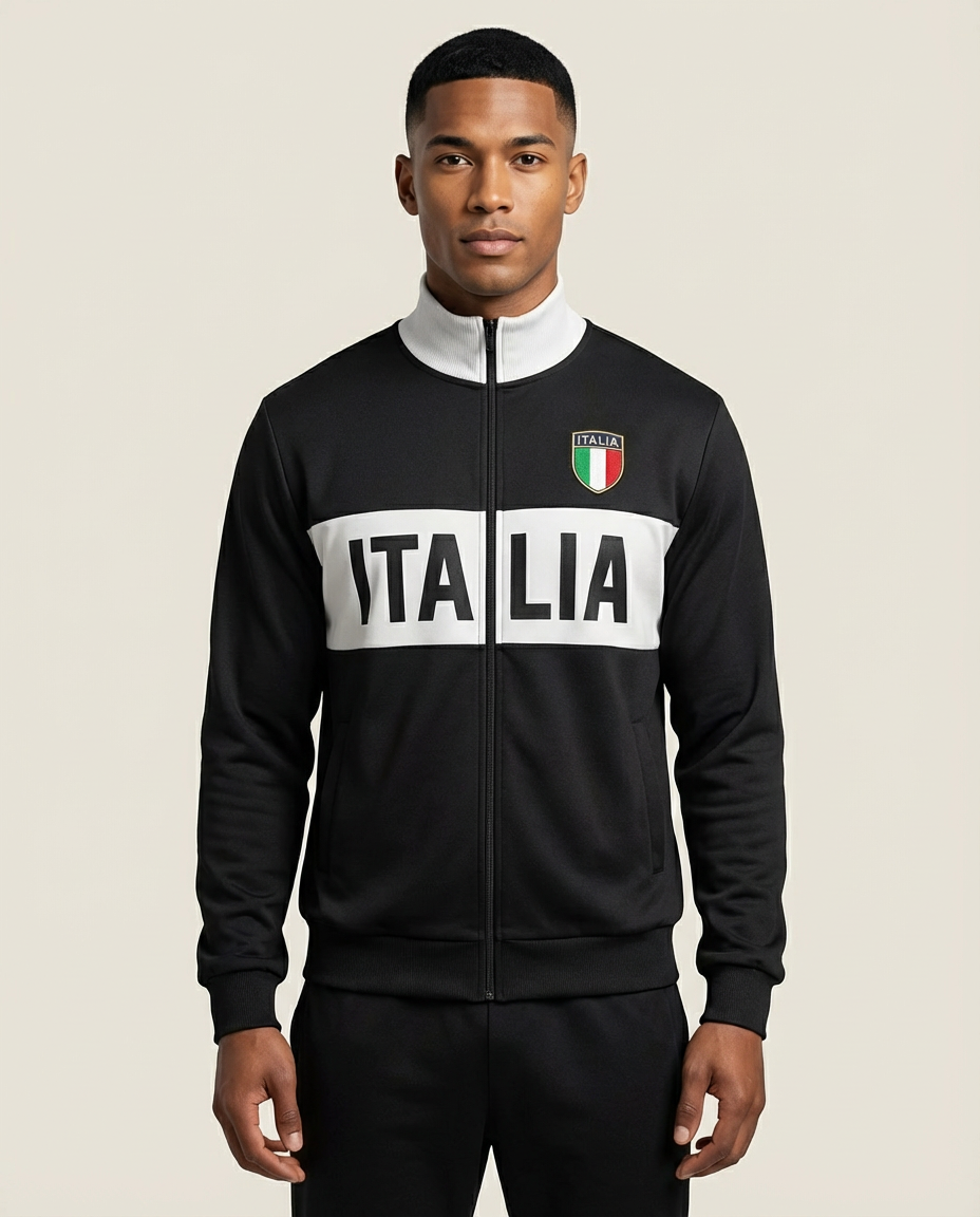 Sweats - "ITALIA" Graphic Track Jacket