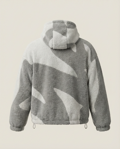 Sweats - Abstract Print Full-Zip Hoodie