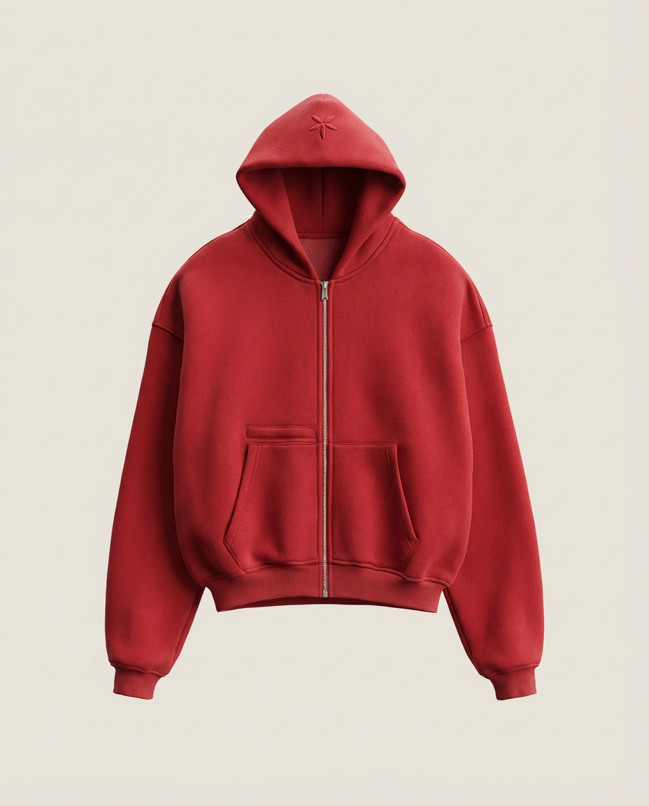 Sweats - Embossed Hood Logo Full-Zip Hoodie