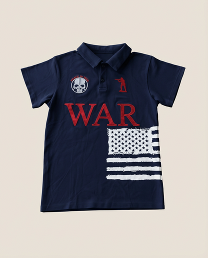 Sweats - "WAR" Graphic Short-Sleeve Polo