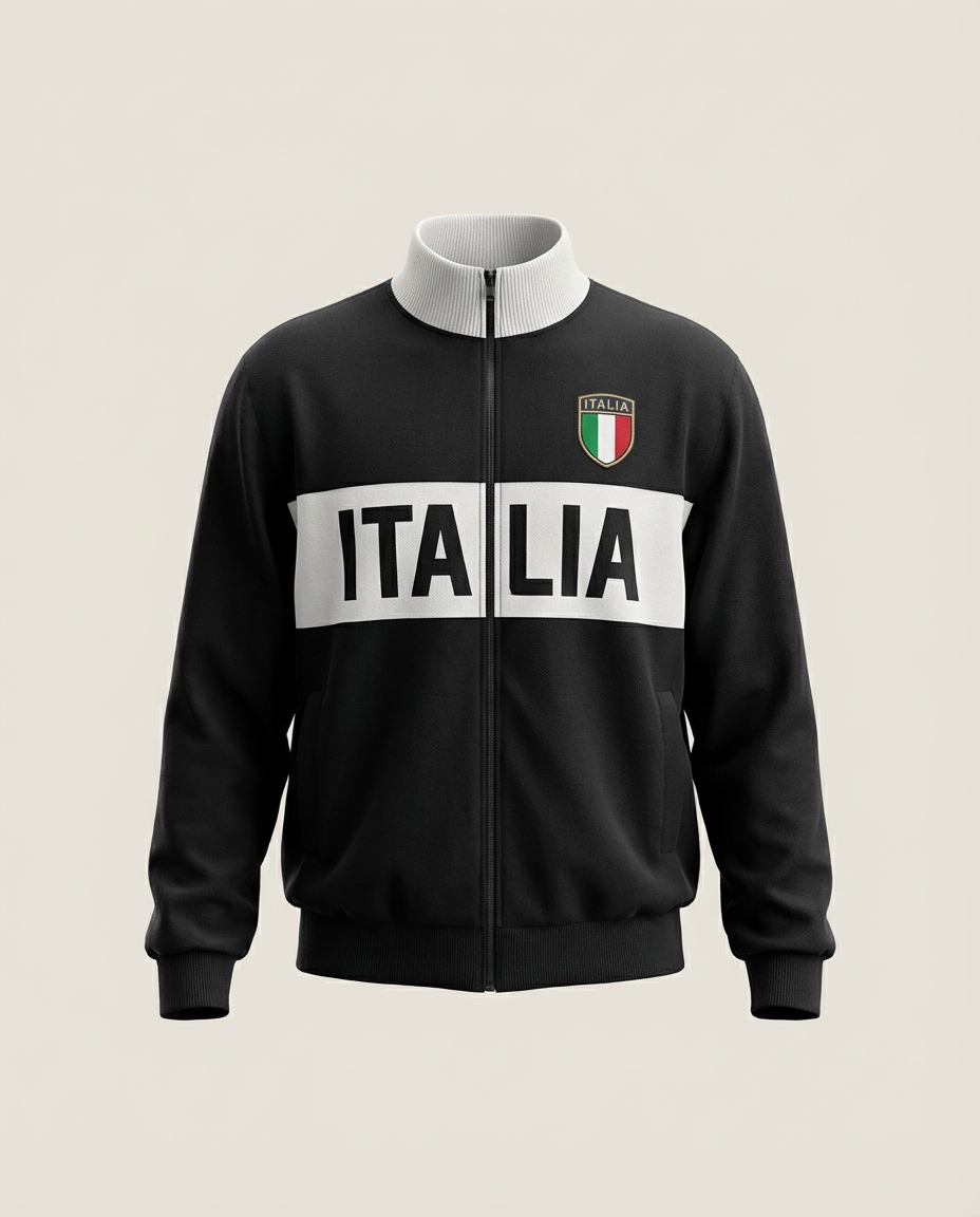 Sweats - "ITALIA" Graphic Track Jacket