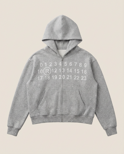 Sweats - Number Logo Zip Hoodie