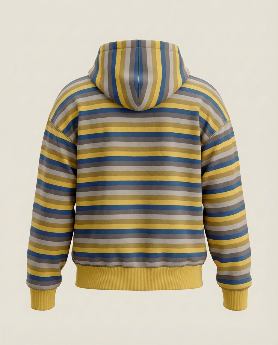 Sweats - Retro Stripe Full-Zip Hoodie