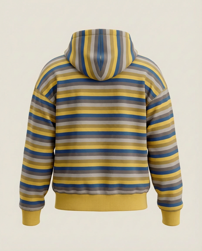 Sweats - Retro Stripe Full-Zip Hoodie