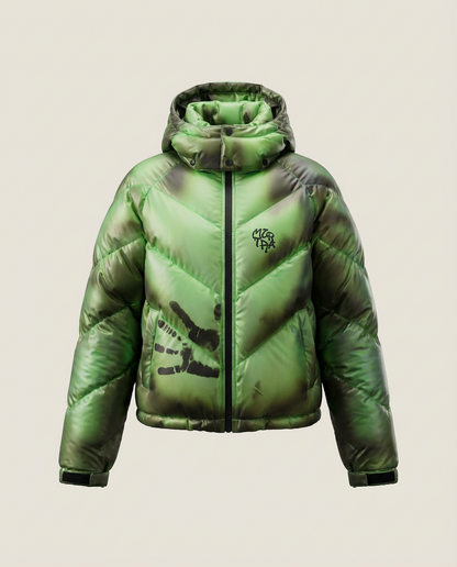 Sweats - Graphic Hooded Puffer Jacket