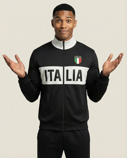 Sweats - "ITALIA" Graphic Track Jacket