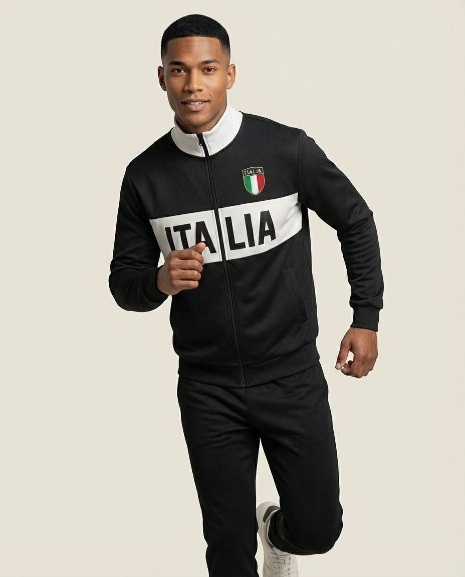 Sweats - "ITALIA" Graphic Track Jacket