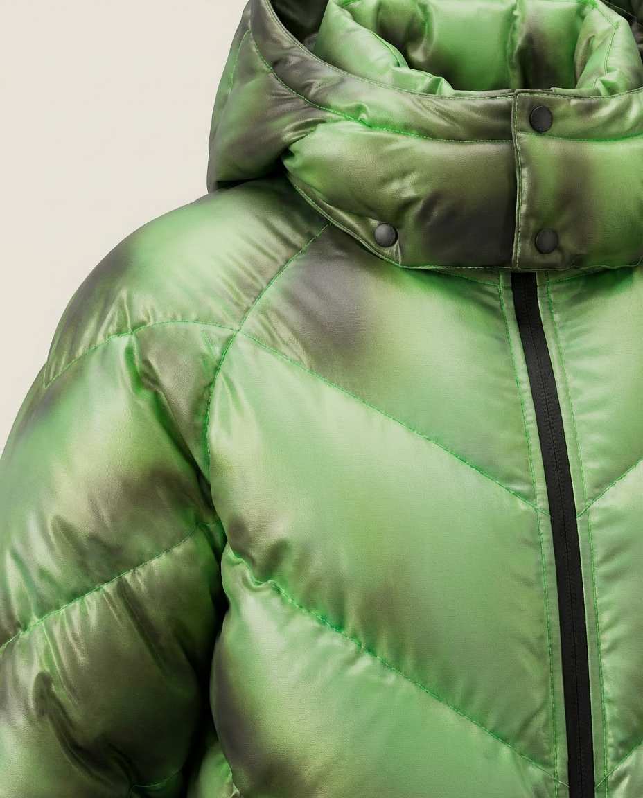 Sweats - Graphic Hooded Puffer Jacket