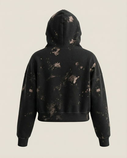 Sweats - Distressed "I Ugly" Full-Zip Hoodie