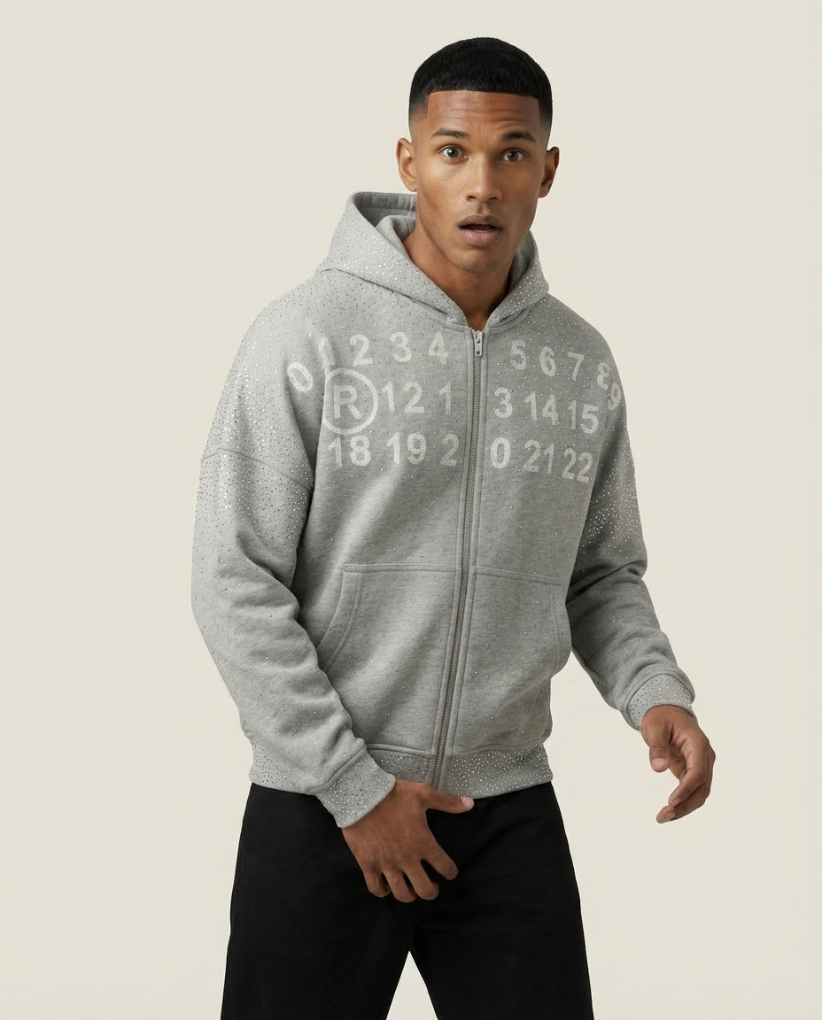 Sweats - Number Logo Zip Hoodie