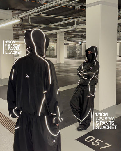 SWEATS® BLACK - WATERPROOF ZIP HOODIE