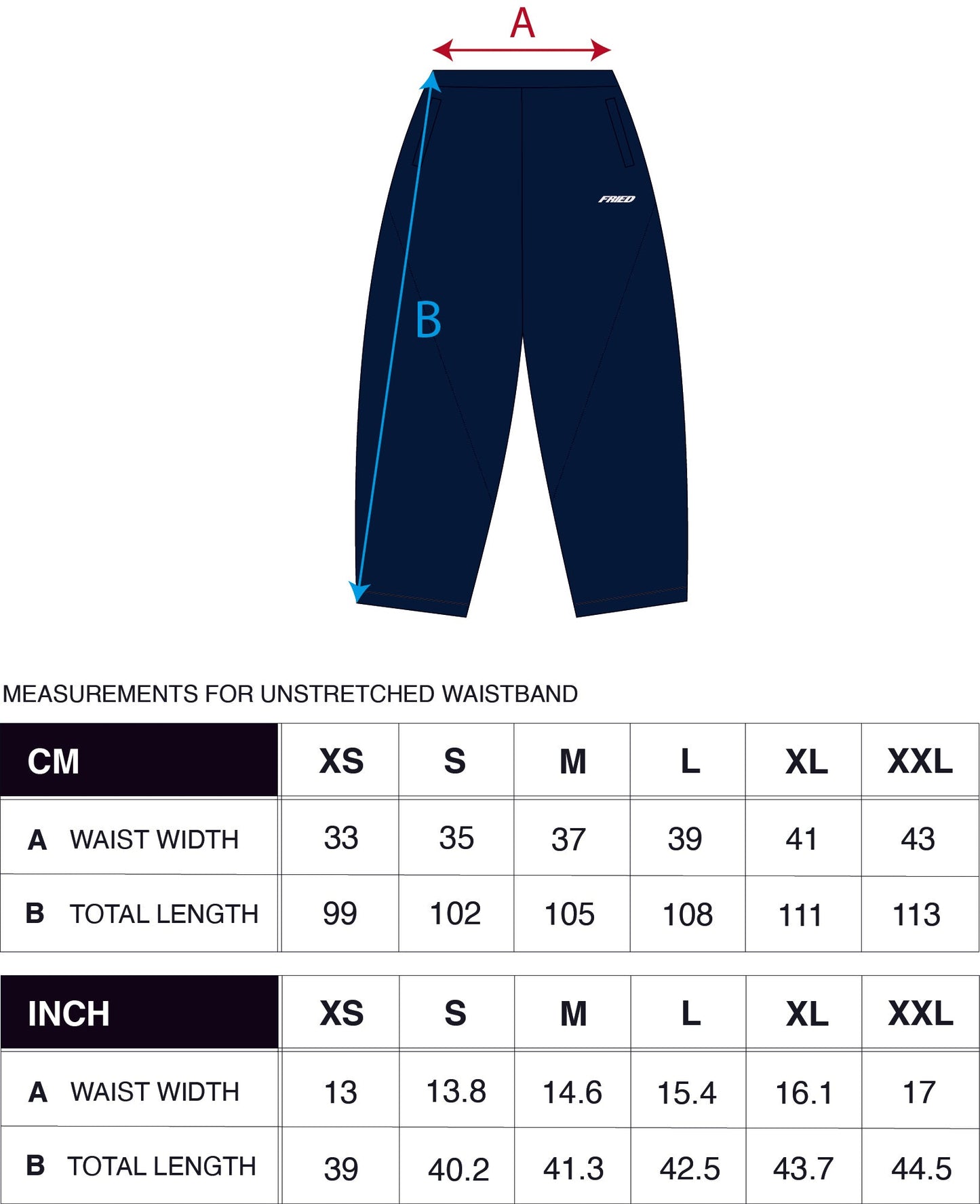 SWEATS® DARK BLUE - OPEN LEG JOGGER