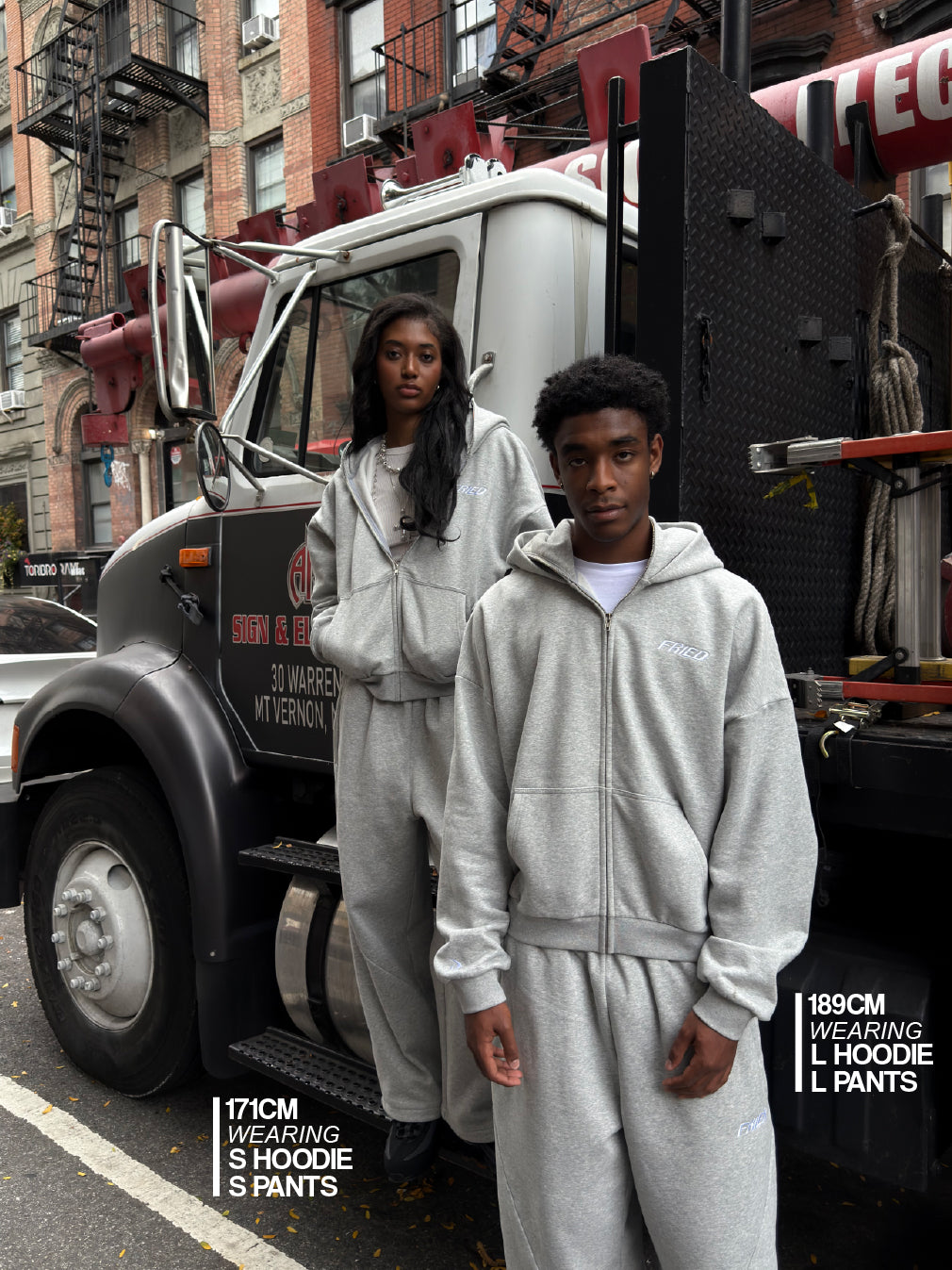 SWEATS® MELANGE GREY - OPEN LEG JOGGER