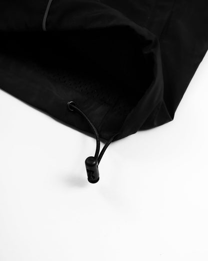 SWEATS® BLACK - WATERPROOF ZIP HOODIE