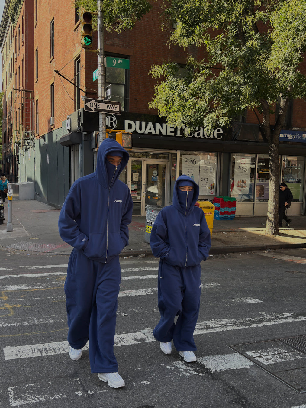 SWEATS® DARK BLUE - BALACLAVA ZIP HOODIE