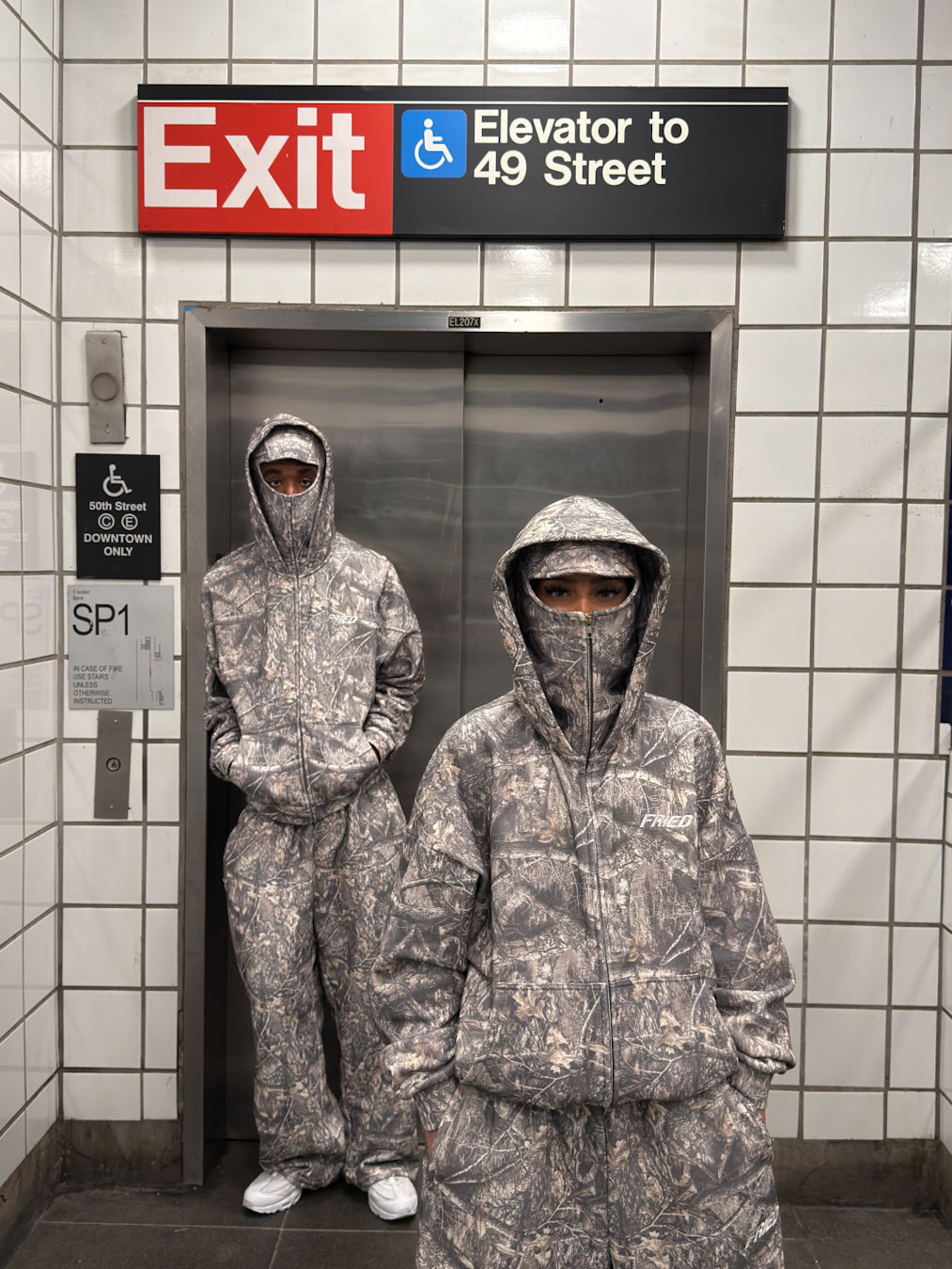 SWEATS® CAMO - BALACLAVA ZIP HOODIE