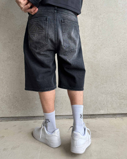 SWEATS® Denim Jorts "Phantom Black"