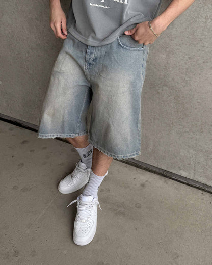 SWEATS® Denim Jorts "Sahara Sky"