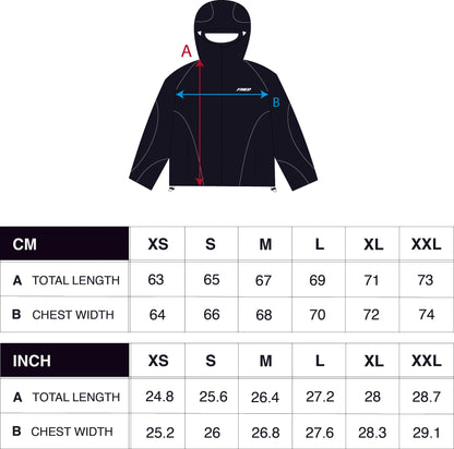 SWEATS® BLACK - WATERPROOF ZIP HOODIE