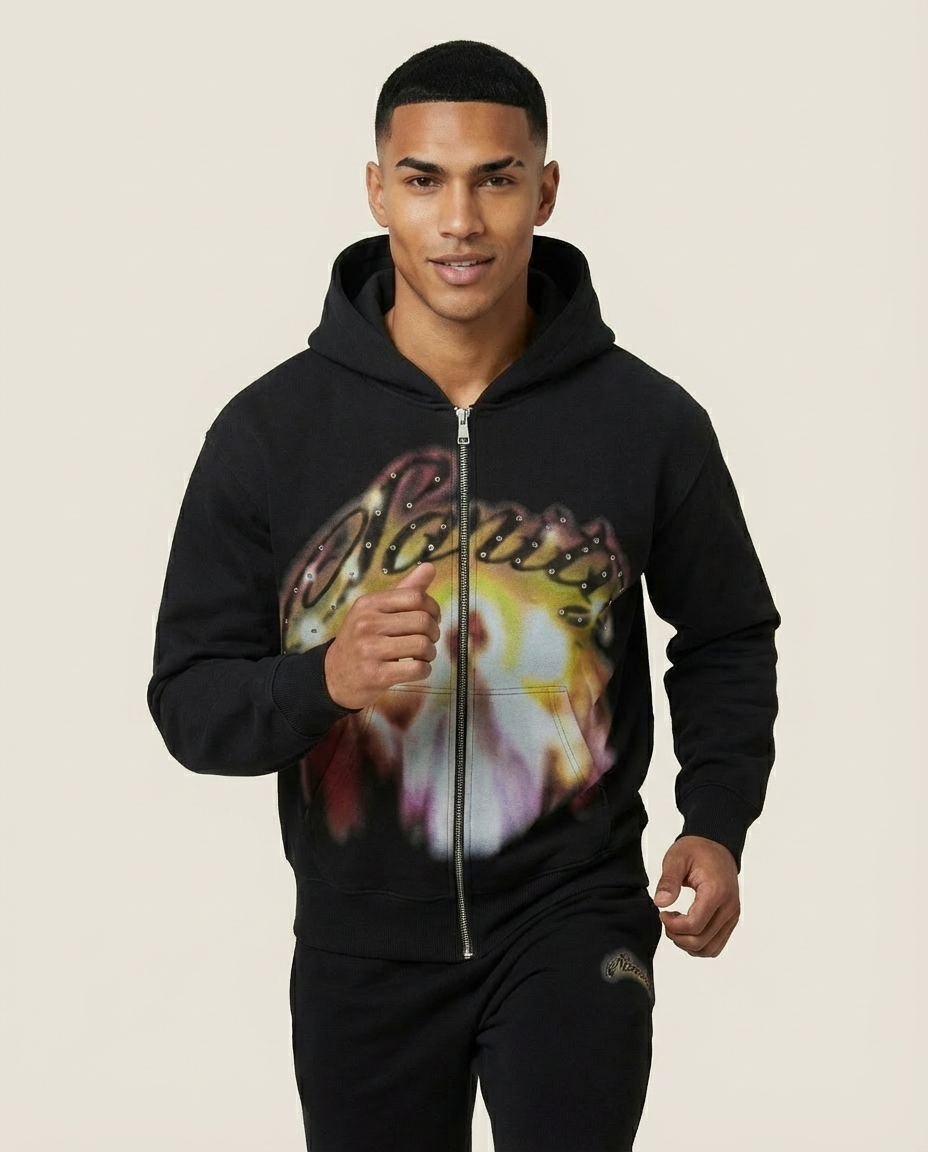 Sweats - Blaze Graphic Full-Zip Hoodie