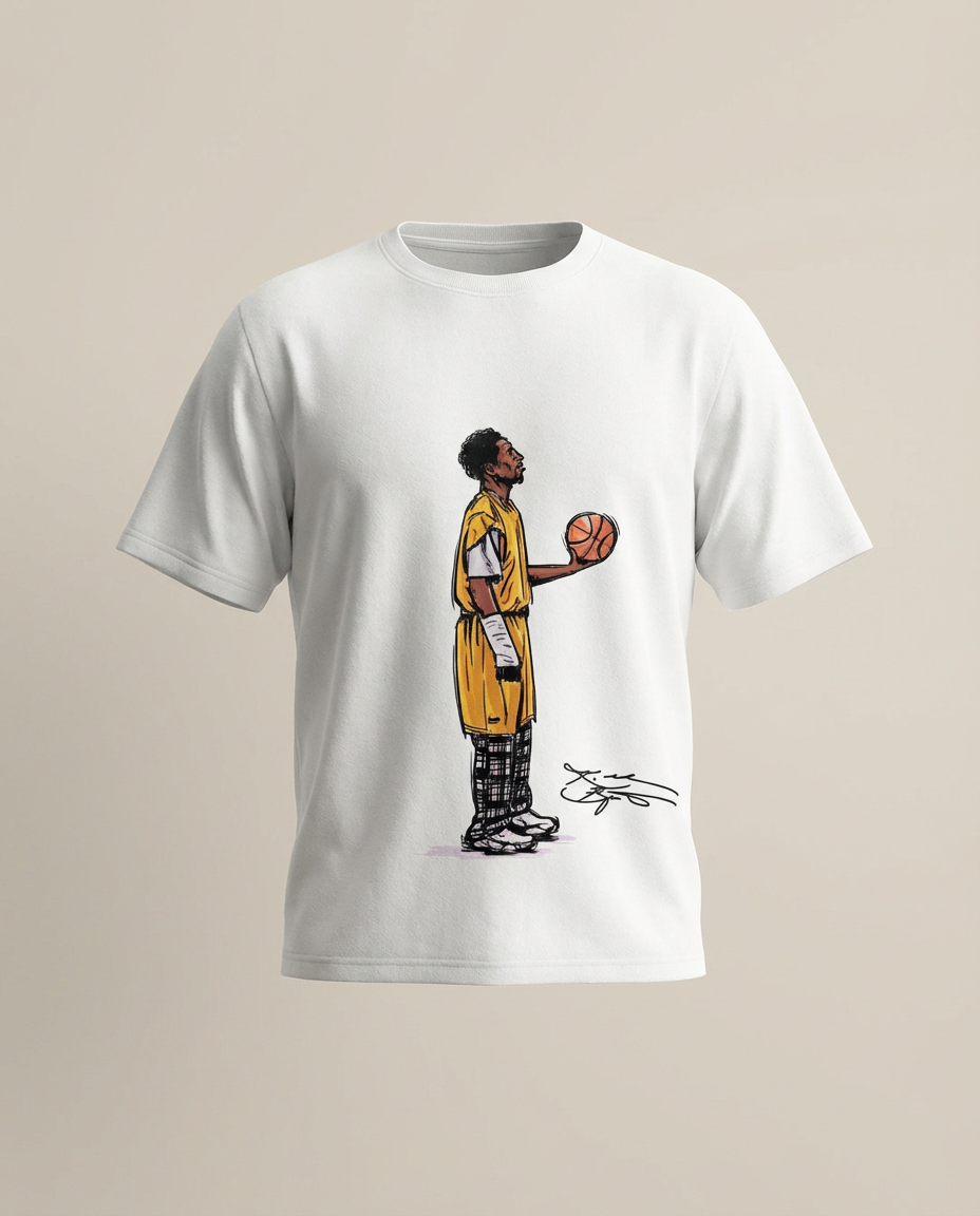 Sweats - Basketball Player Graphic T-Shirt