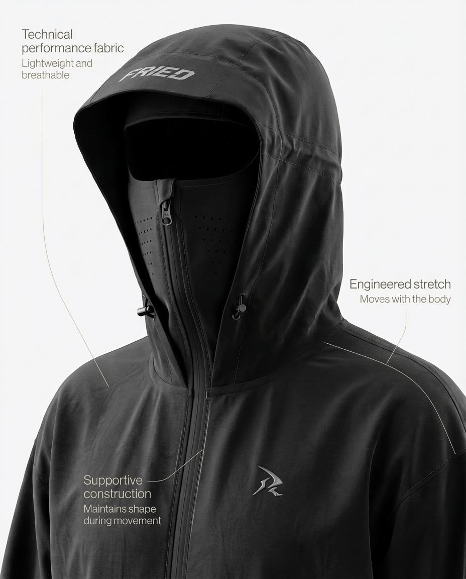 SWEATS® BALACLAVA RAIN JACKET
