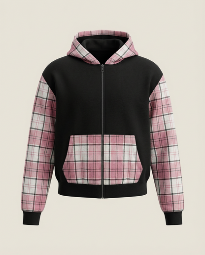Sweats - Plaid Full-Zip Hoodie