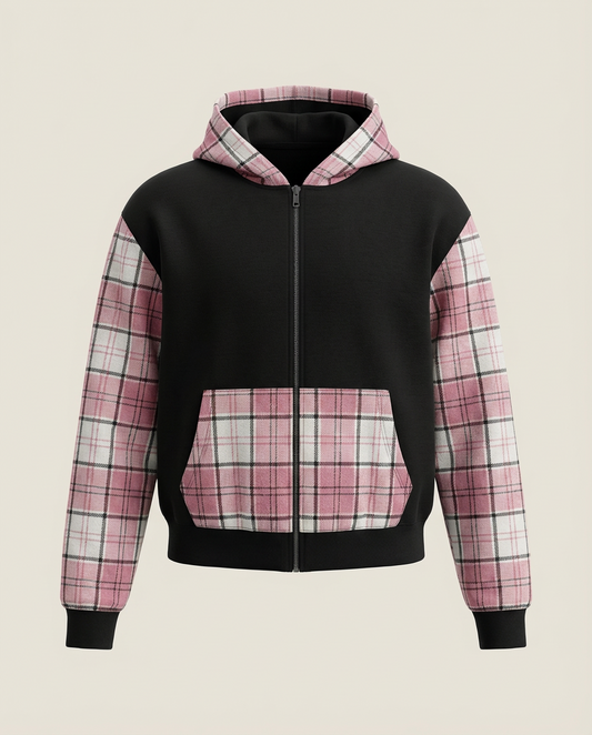Sweats - Plaid Full-Zip Hoodie