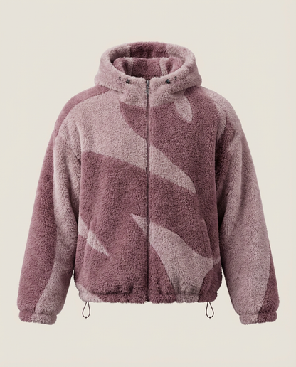 Sweats - Abstract Print Full-Zip Hoodie