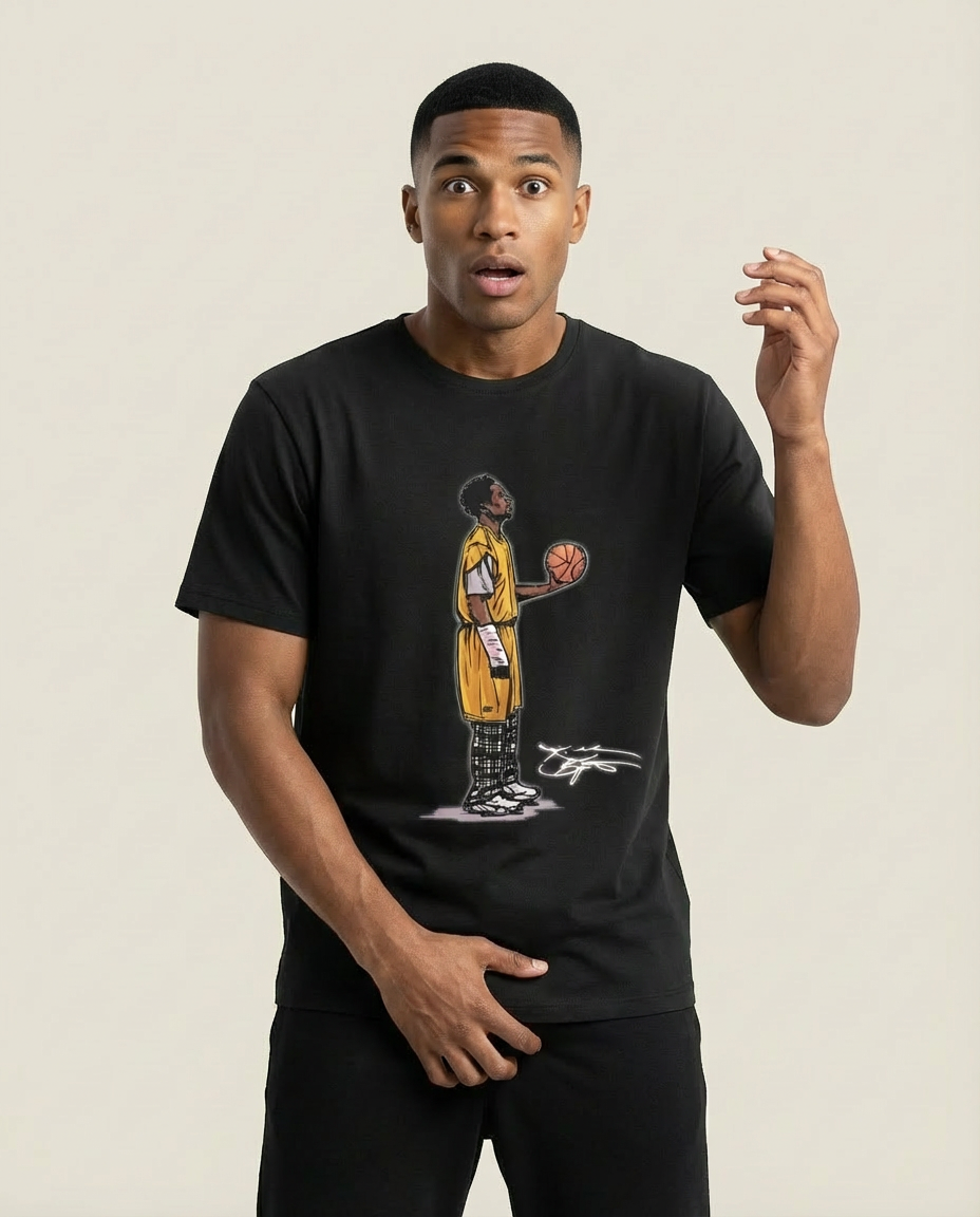 Sweats - Basketball Player Graphic T-Shirt