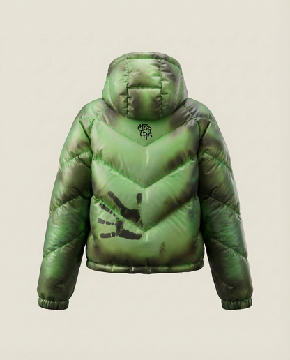 Sweats - Graphic Hooded Puffer Jacket