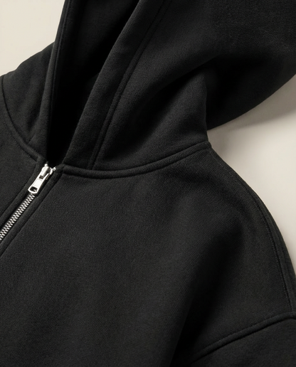 Sweats - Embossed Hood Logo Full-Zip Hoodie