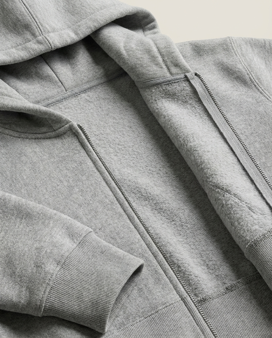 SWEATS® Grey Zip-up
