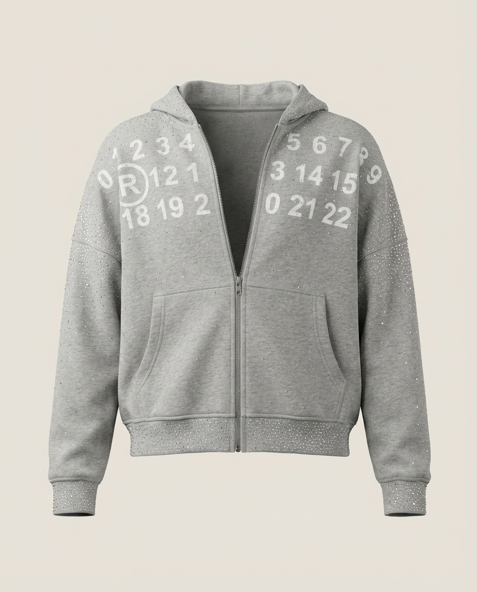 Sweats - Number Logo Zip Hoodie