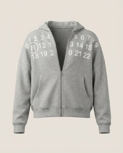 Sweats - Number Logo Zip Hoodie