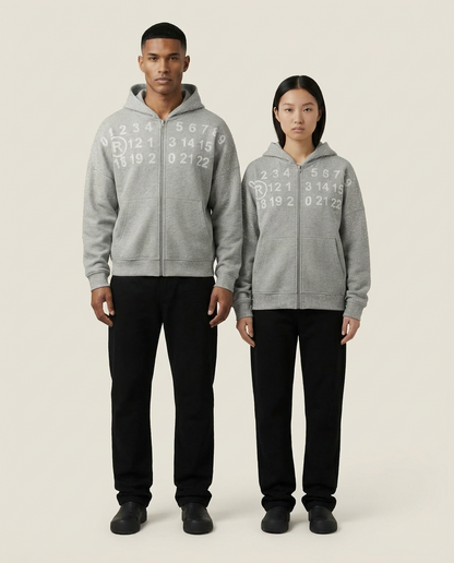 Sweats - Number Logo Zip Hoodie