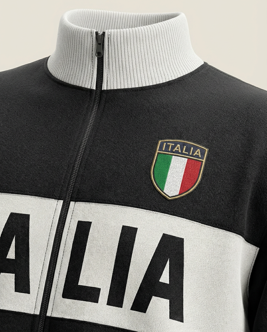Sweats - "ITALIA" Graphic Track Jacket