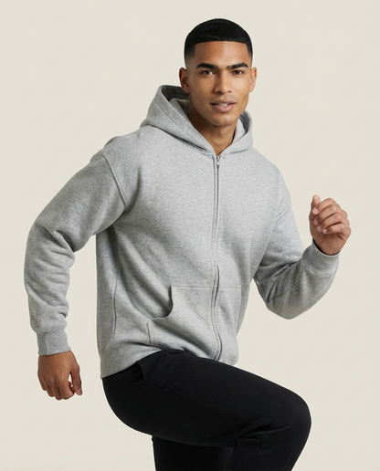 SWEATS® Grey Zip-up