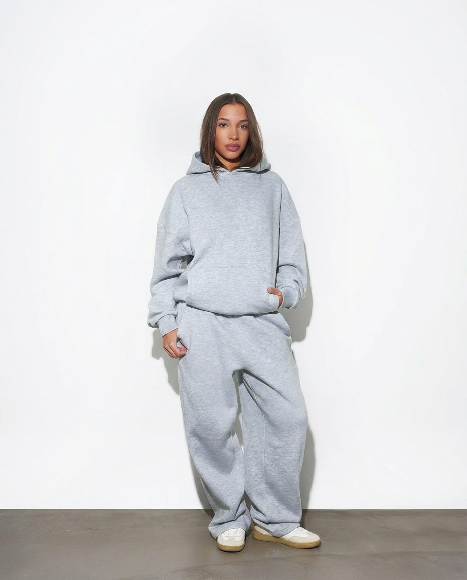 SWEATS® Cozy Tracksuit Bundle "Melange Grey"
