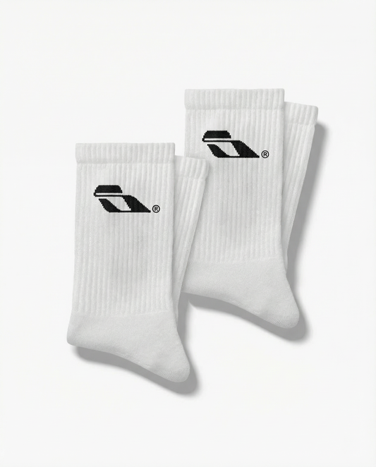 SWEATS® Logo Socks "White" (2-Pack)