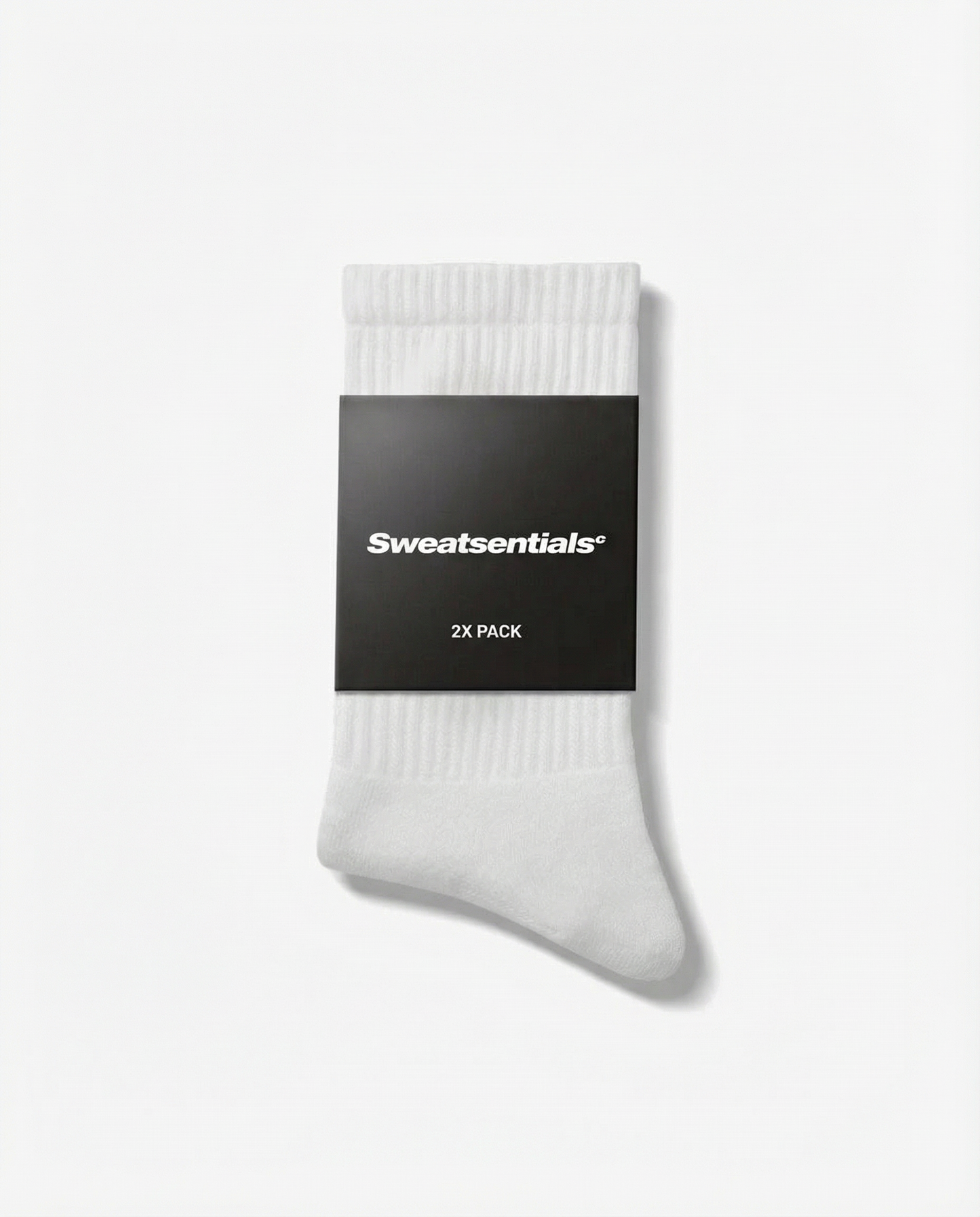 SWEATS® Basic Logo Socks "White" (2-Pack)