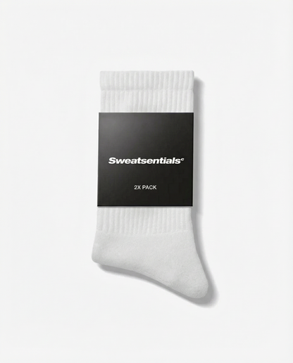 SWEATS® Logo Socks "White" (2-Pack)