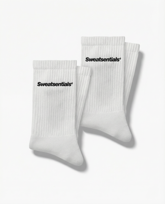 SWEATS® Basic Logo Socks "White" (2-Pack)