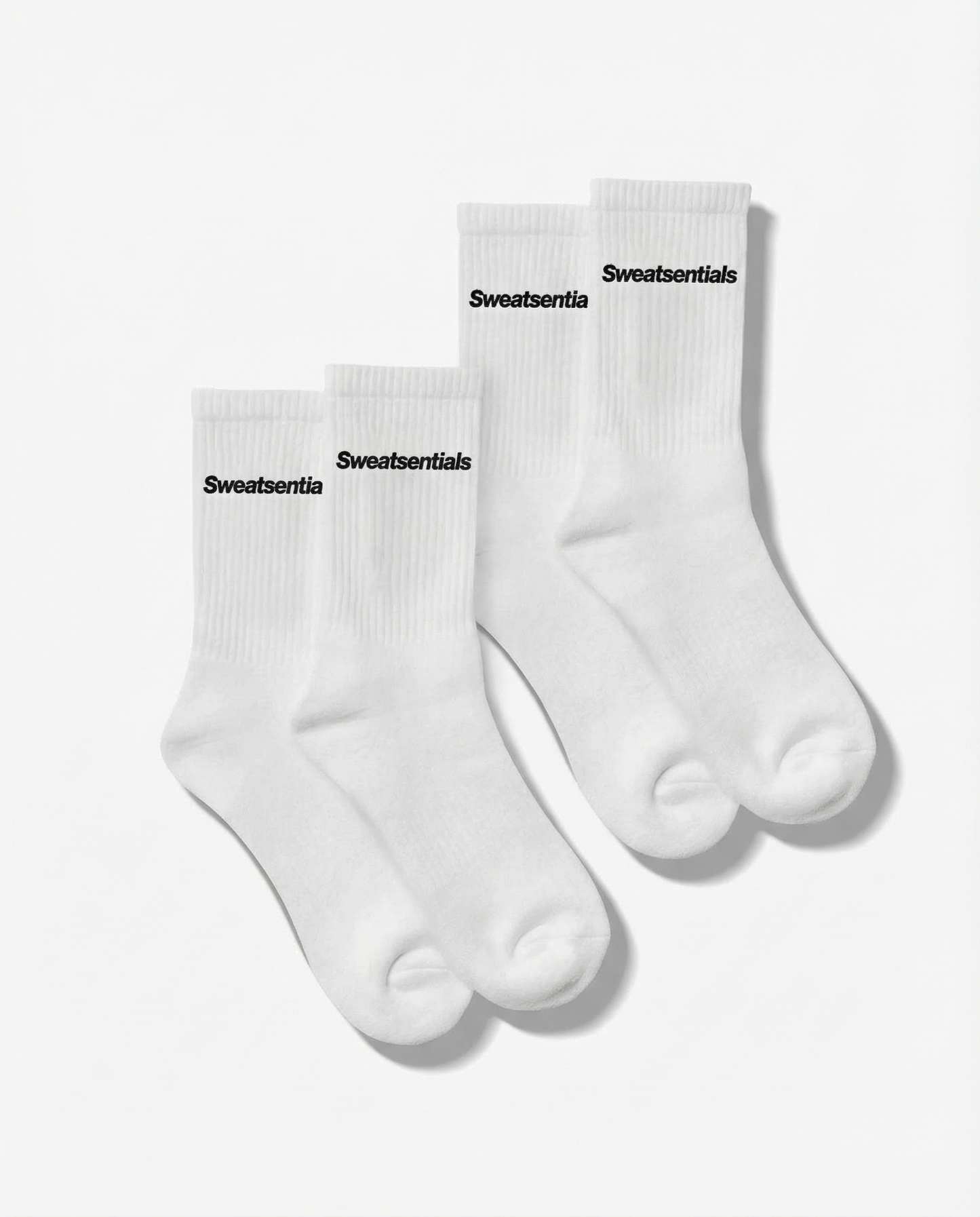 SWEATS® Basic Logo Socks "White" (2-Pack)