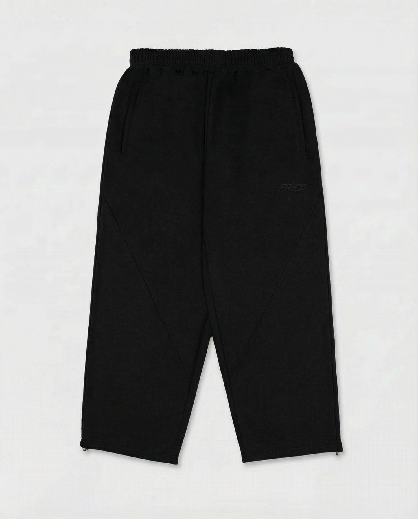 SWEATS® ALL BLACK - OPEN LEG JOGGER