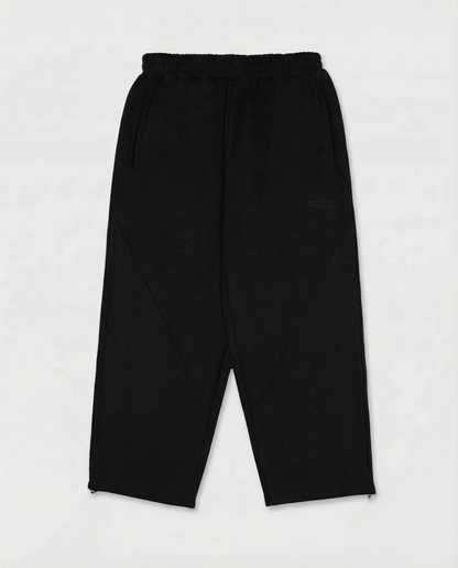 SWEATS® ALL BLACK - OPEN LEG JOGGER