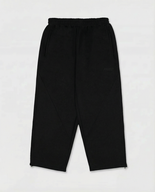 SWEATS® ALL BLACK - OPEN LEG JOGGER