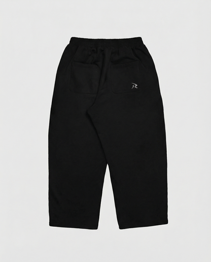 SWEATS® BLACK/GREY - OPEN LEG JOGGER